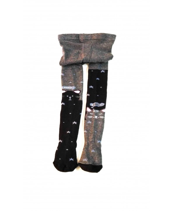 Детски памучен чорапогащник с коте и мишле Ceburaska